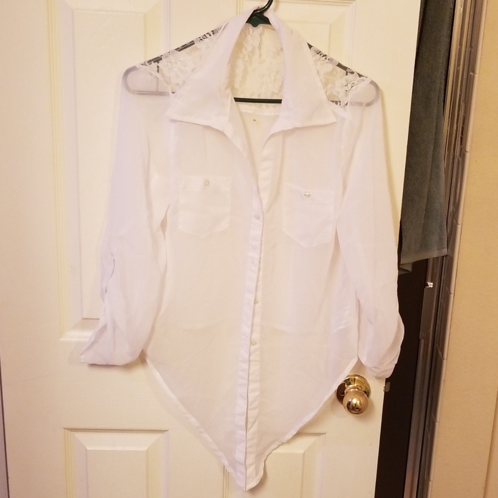 LEI sheer blouse